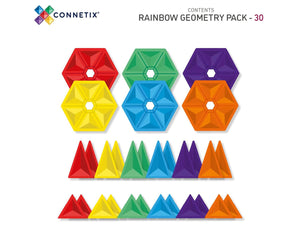 Connetix Rainbow Geometry 30pc