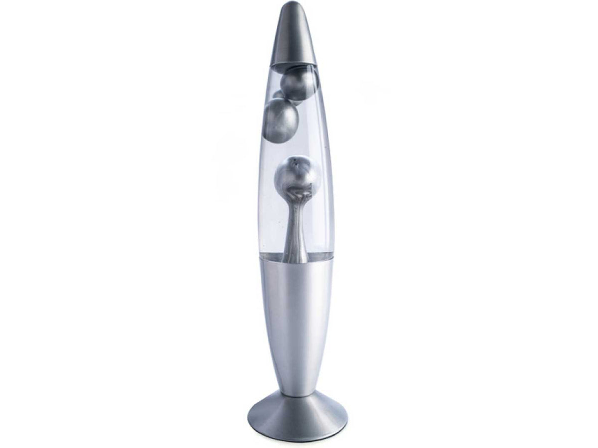 Lava Lamp Metallic Motion Silver