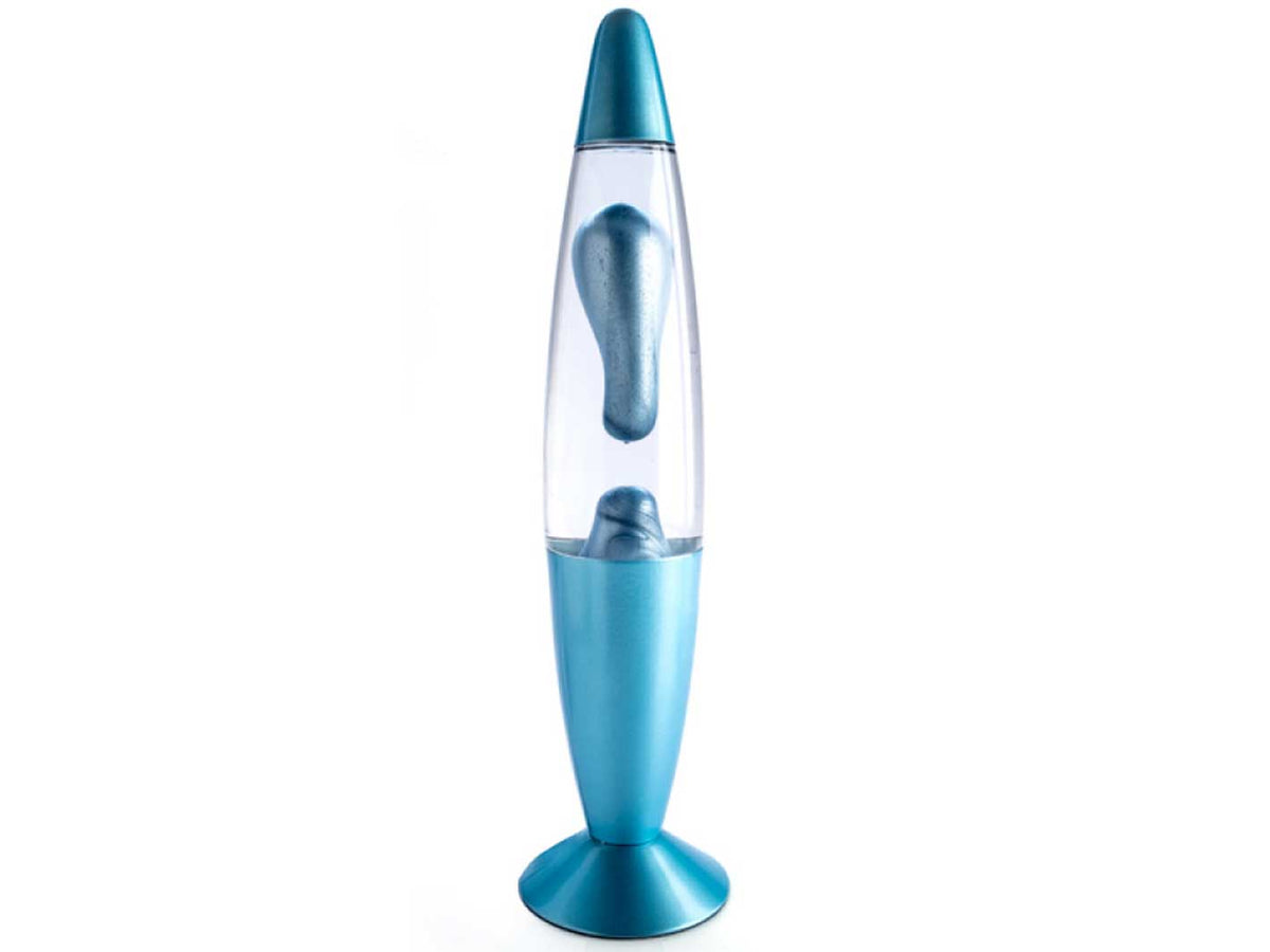 Lava Lamp Metallic Motion Blue