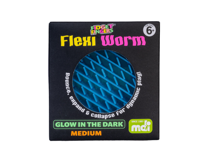 Flexi Worm Medium Glow In Dark