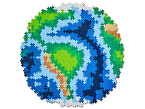 Plus Plus Puzzle By Number Earth 800pc