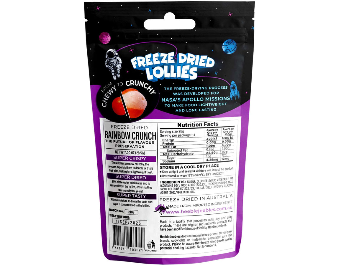 Freeze Dried Rainbow Crunch Small 30g