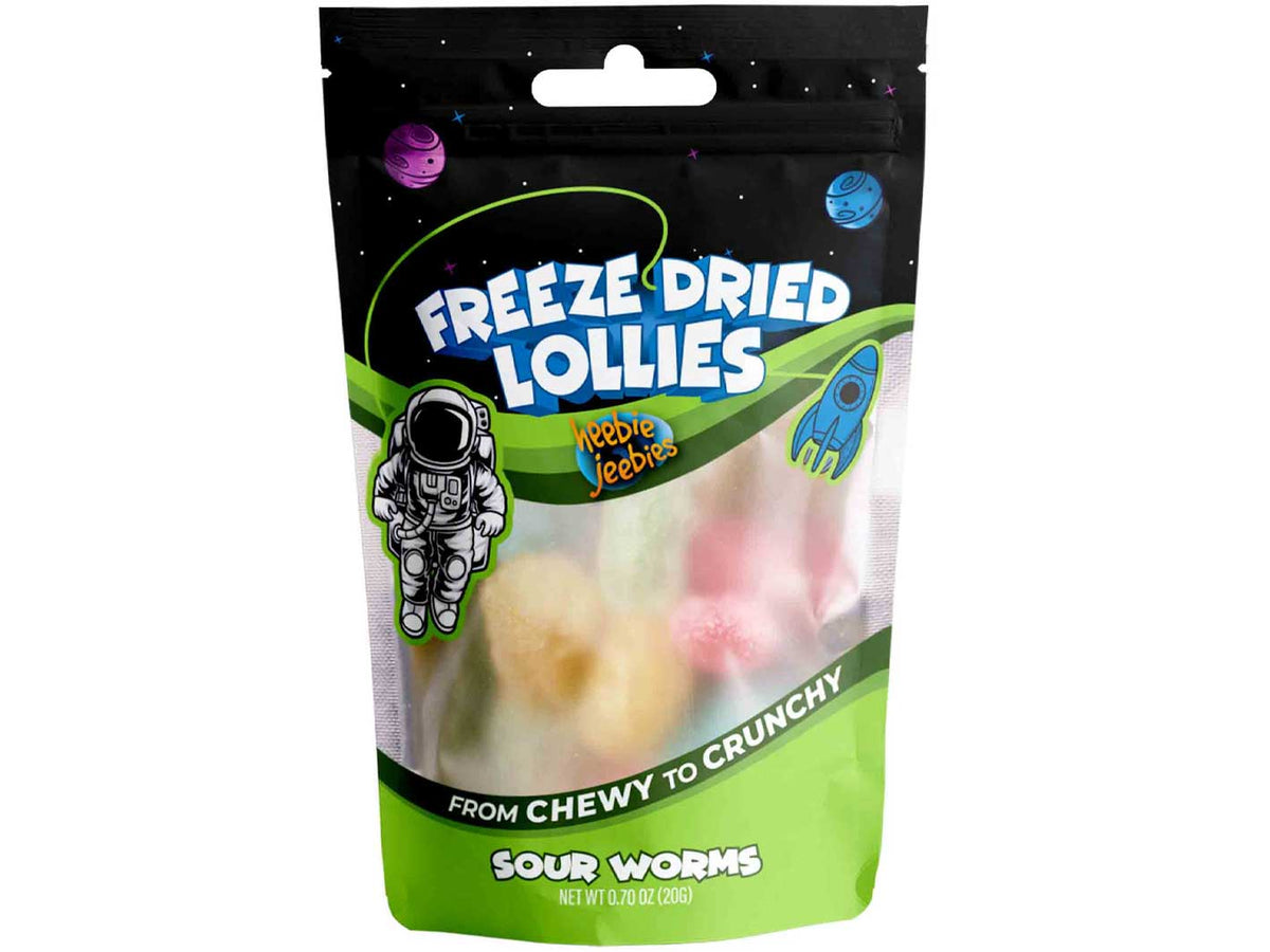 Freeze Dried Sour Worms Small 20g