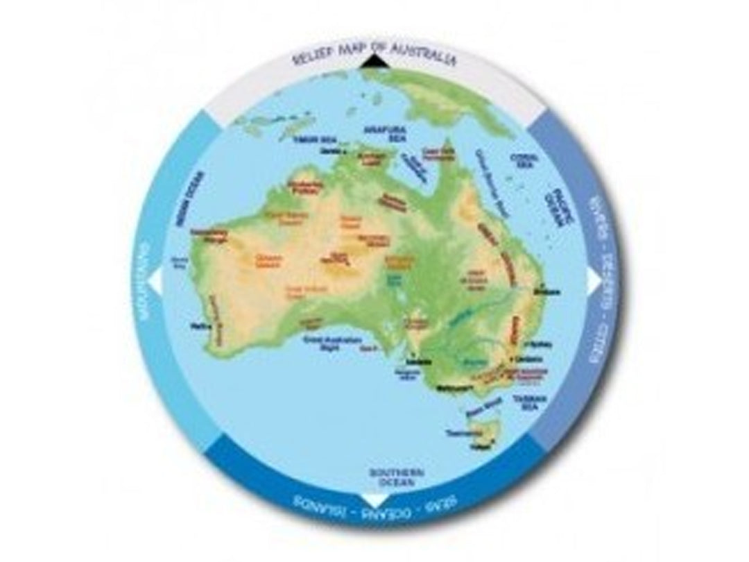Australian Map Wheel