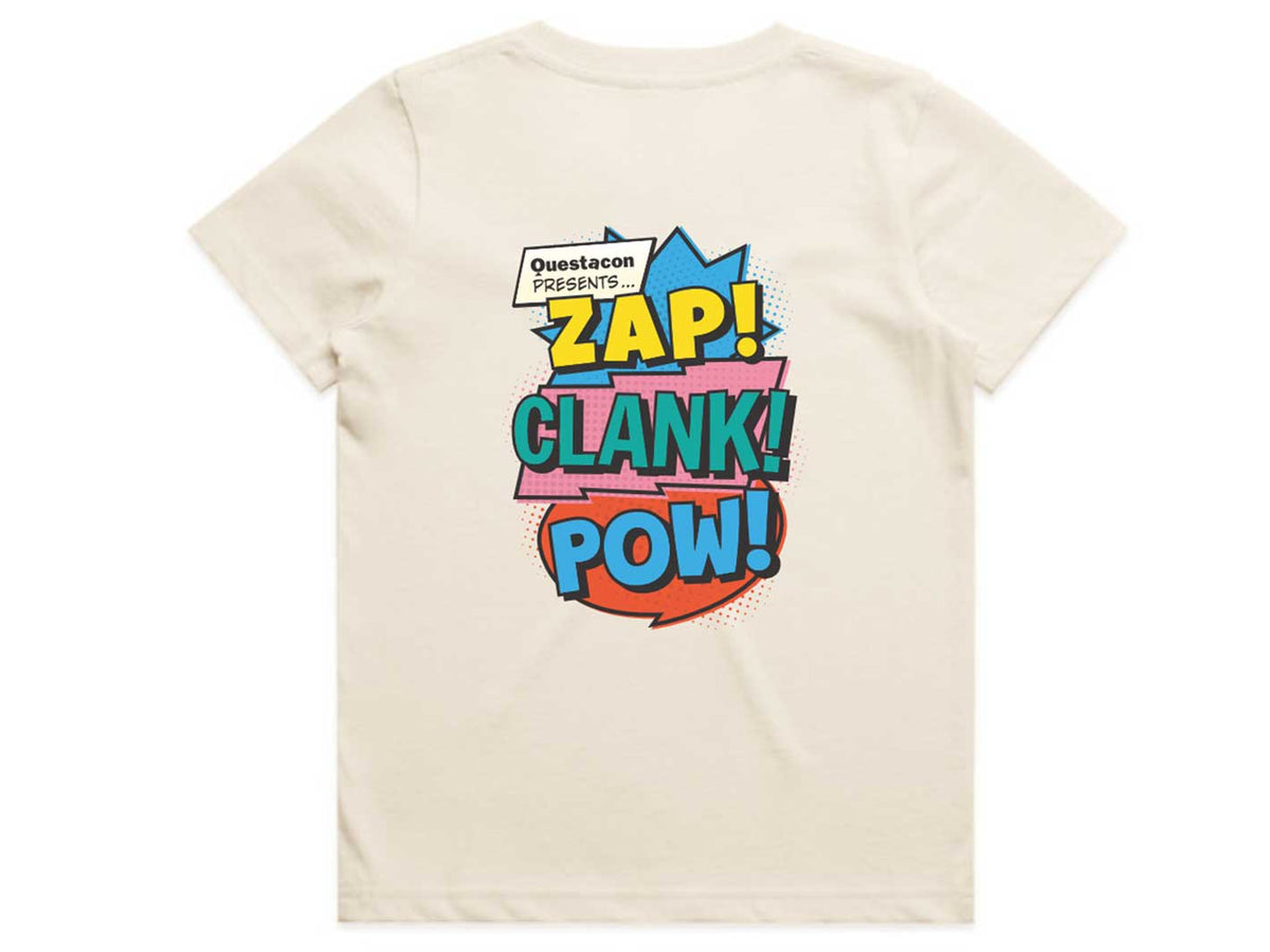Questacon Zap!Clank!Pow! Tshirt-Kids