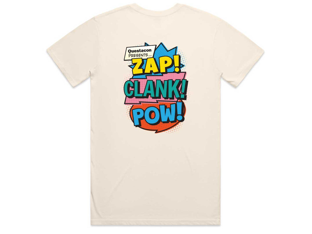 Questacon Zap!Clank!Pow! Tshirt-Adult
