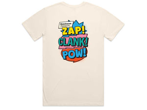 Questacon Zap!Clank!Pow! Tshirt-Adult