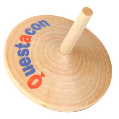 Questacon Wooden Spinning Top Colour