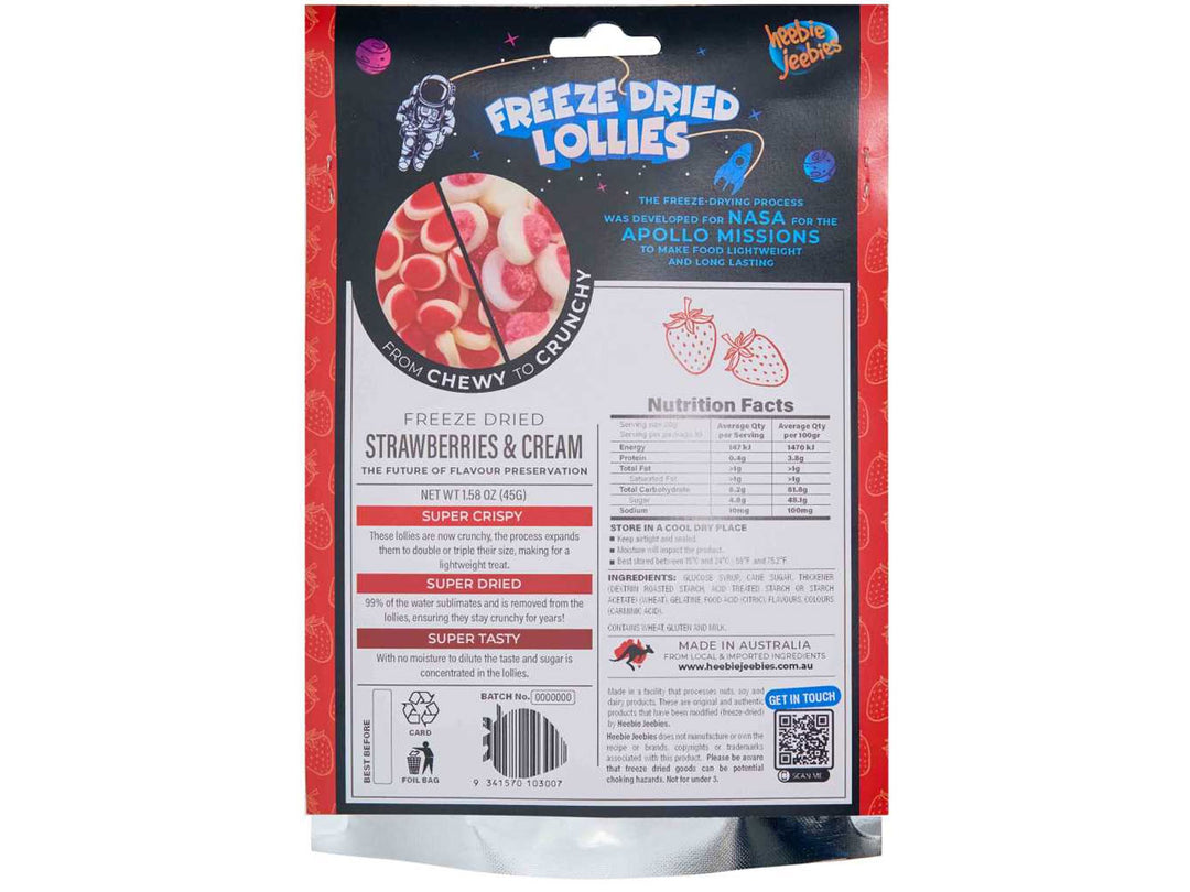 Freeze Dried Strawberries and Cream