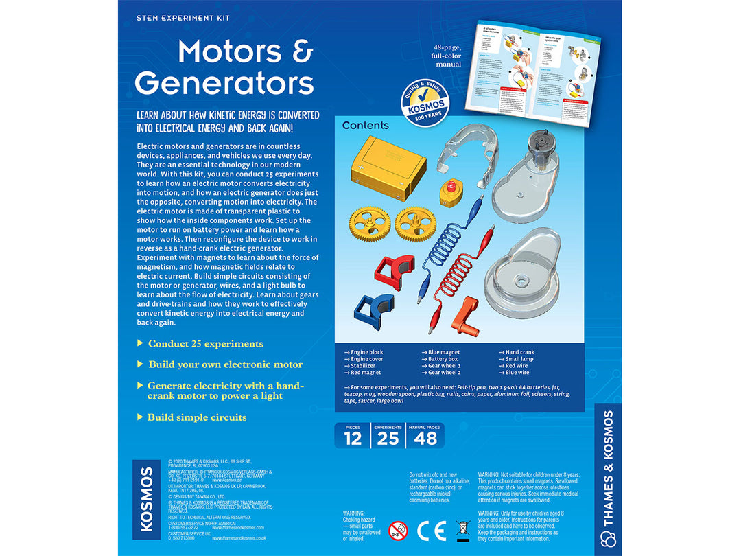 Motors and Generators Experiment Kit