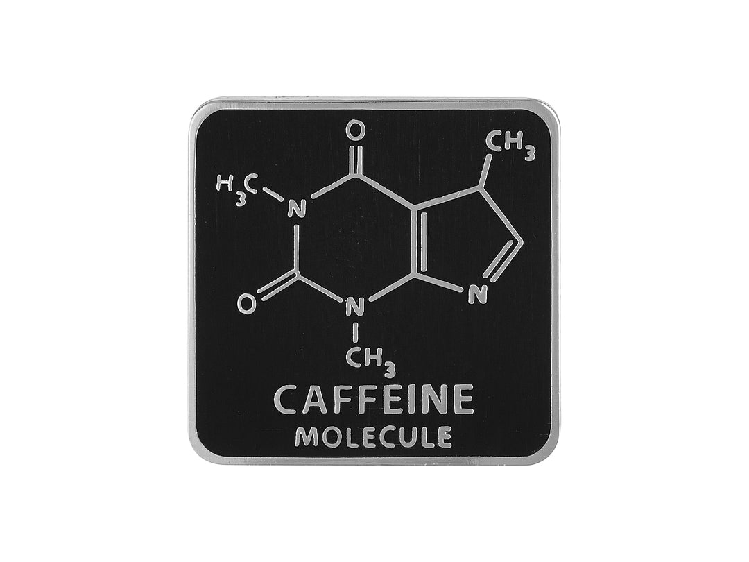 Caffeine Molecule Pin