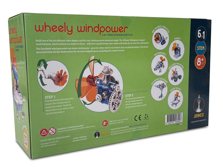 Wheely Windpower 6 in 1 Wind Powered Robot